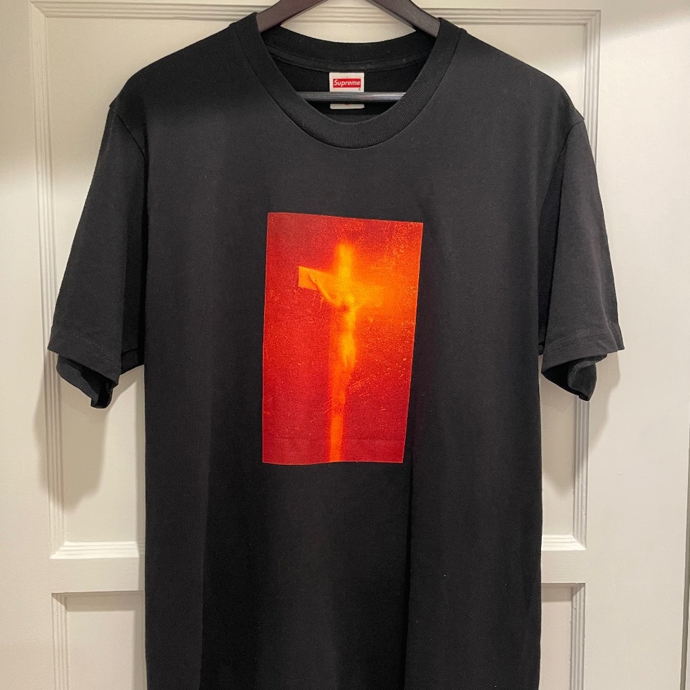 Supreme X Andres Serano Christ Tee